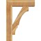 Ekena Millwork Balboa Block Rough Sawn Bracket w/ Offset Brace, Western Red Cedar, 8"W x 28"D x 40"H BKT0806X28X40BOA05RWR - alternate 2